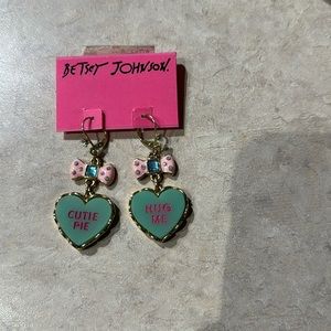 Valentine’s Day earrings “Betsey Johnson”